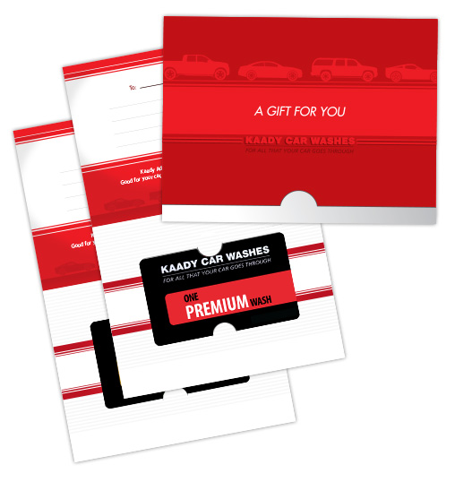 Kaady Car Washes Gift Card Holder photo